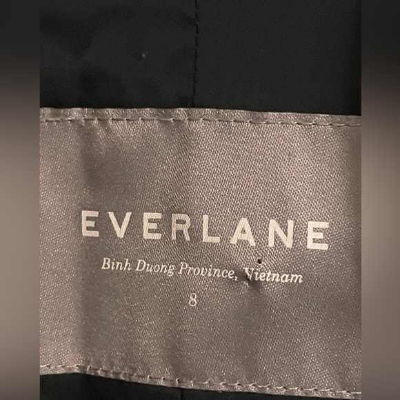 Everlane Black 100% Wool Blazer Size 8 - Picture 5 of 13